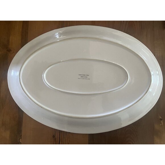 Oval Pottery Barn Fresco Turkey Platter XL 22" Thanksgiving Heirloom - Picture 4 of 5